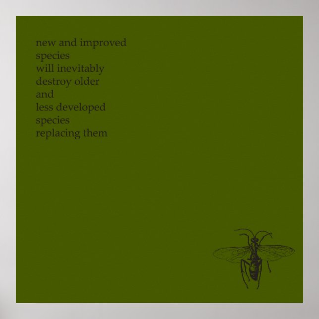 Darwin Ursprung of Species Poster (Framsidan)