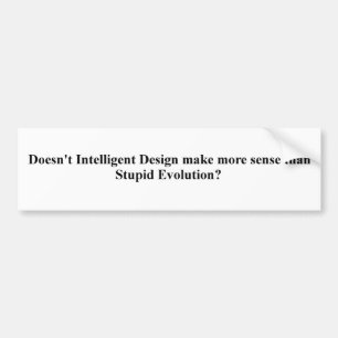 Darwin var intelligent, men hans teori var inte. bildekal