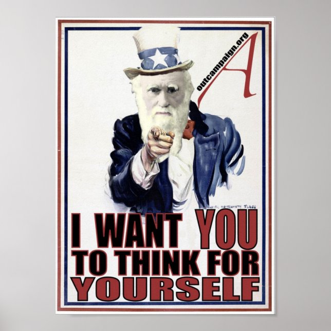 Darwin Wants You Poster (Framsidan)