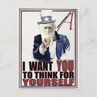 Darwin Wants You Vykort