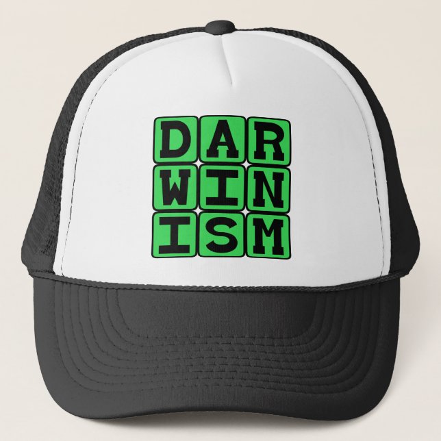 Darwinism, biologisk teori truckerkeps (Framsida)