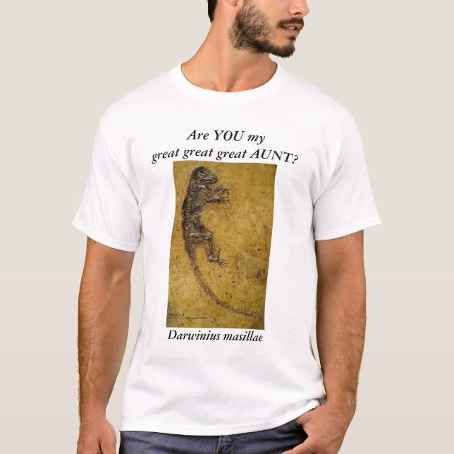 Darwinius masillae tee shirt (Framsida)