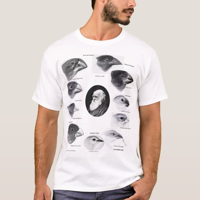 Darwin's finches t shirt (Framsida)