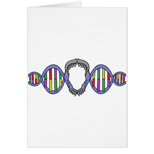 Darwins lekplatslogotyp hälsningskort (Framsidan)