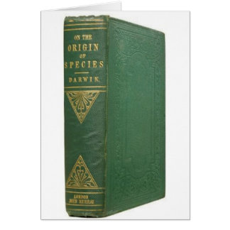Darwins ursprung av art hälsningskort