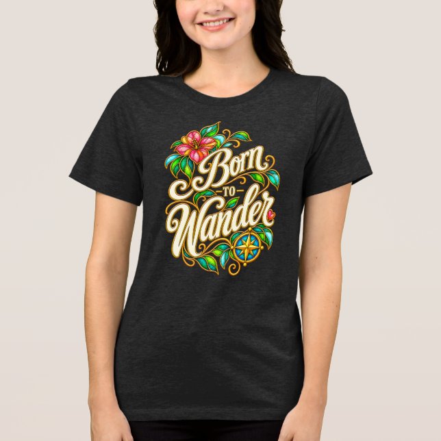 Dary Grey Född att Vandra T Shirt (Framsida)