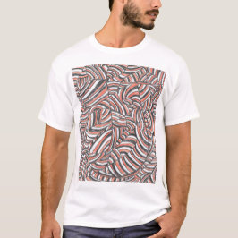 Darya | Abstrakt T-Shirtor med Handritad Konst T Shirt
