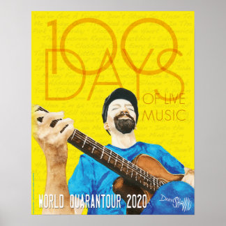 Daryl Shawn Quarantour 100 Musikdagar Poster