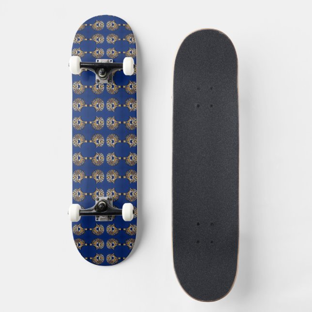 Das Ägyptische Auge´8 Mini Skateboard Bräda 18,5 Cm (Framsida)