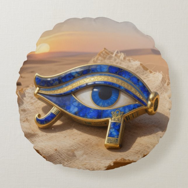 Das Ägyptische Auge´9 Rund Kudde (Framsidan)