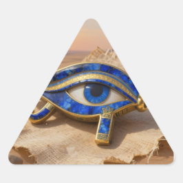 Das Ägyptische Auge´9 Triangelformat Klistermärke