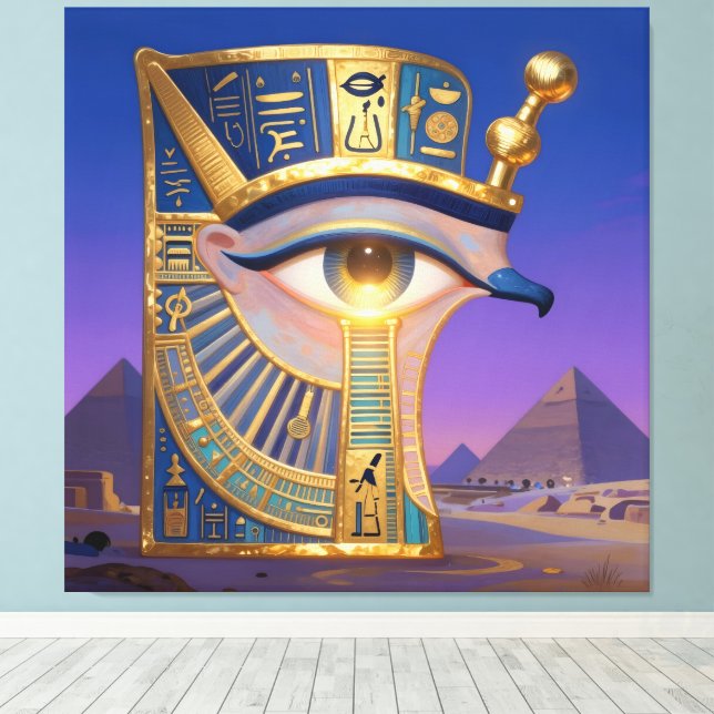 Das Ägyptische Auge  Canvastryck (Insitu (trägolv))