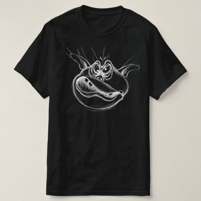 Das Gesicht des Monsters T Shirt (Design framsida)