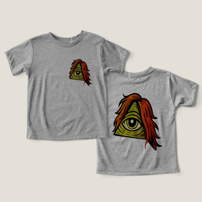 Das grüne Superauge T Shirt (Design fram och bak)