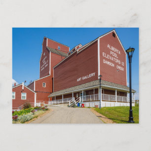 Das historische Getreidesilo von Dawson Creek in A Vykort
