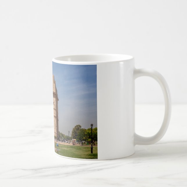 Das India Gate in Neu Delhi Kaffemugg (Höger)