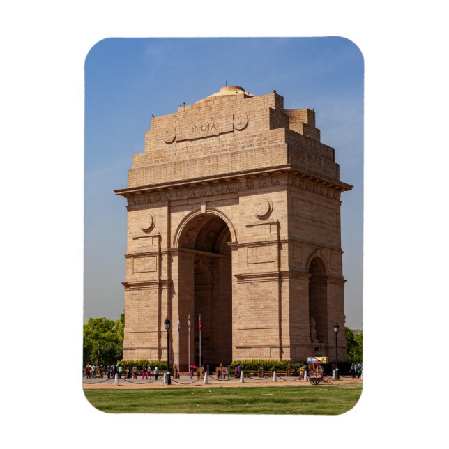Das India Gate in Neu Delhi  Magnet (Vertikal)