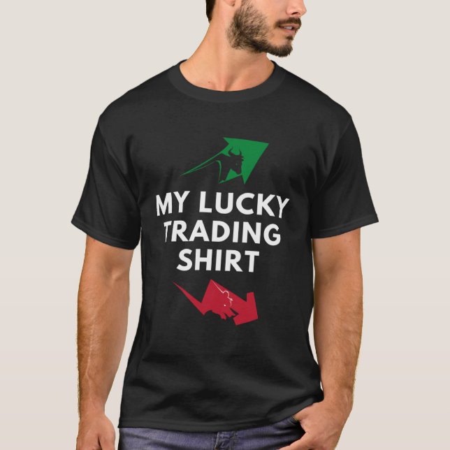 Das ist mein Glücklicher Trader   Day Trader s T Shirt (Framsida)
