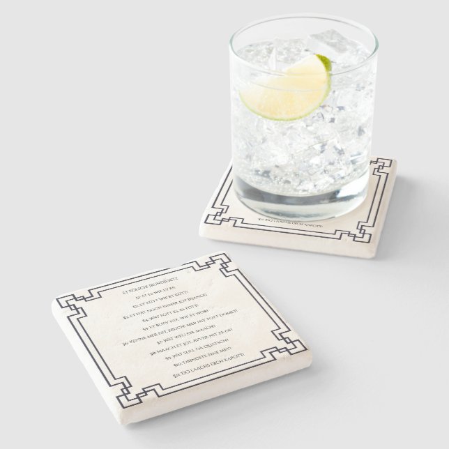 Das Kölsche Grundgesetz – Köln Cologne Jugendstil Stenunderlägg (Sidan)