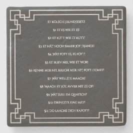 Das Kölsche Grundgesetz – Köln Cologne Jugendstil Stenunderlägg