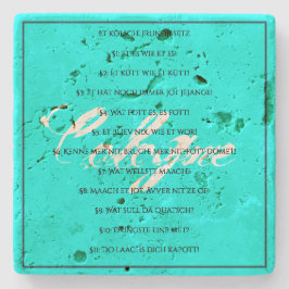 Das Kölsche Grundgesetz – Köln Cologne Jugendstil Stenunderlägg