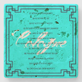 Das Kölsche Grundgesetz – Köln Cologne Jugendstil Stenunderlägg