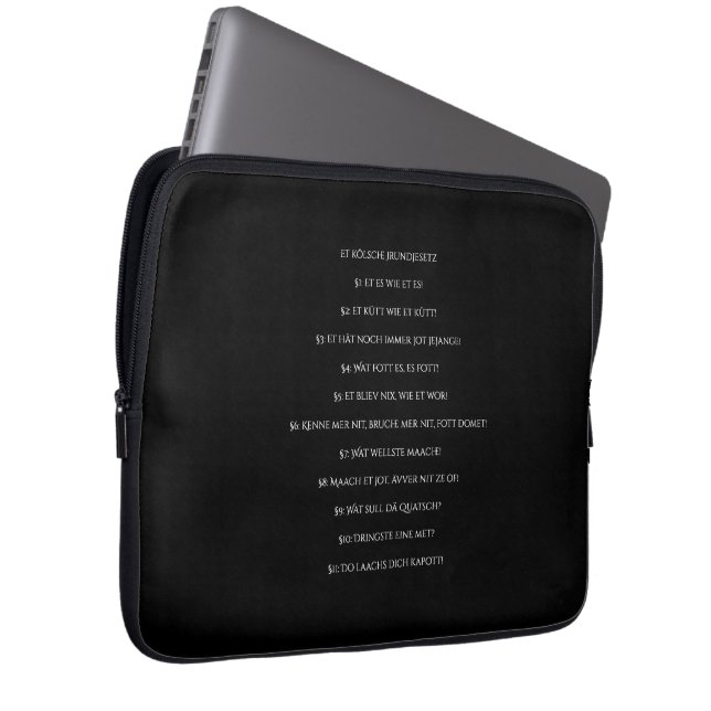 Das Kölsche Grundgesetz - Köln Köln Kölsch Cöln Laptop Fodral (Framsidan Höger)