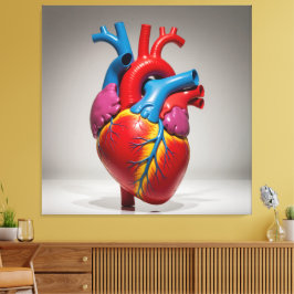 „Das menschliche Herz – Zentrum des Lebens“ Canvastryck