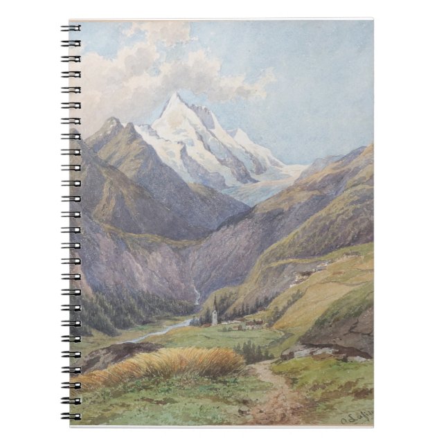 Das Mölltal mit dem Großglockner - Carl Lafite Anteckningsbok (Framsidan)