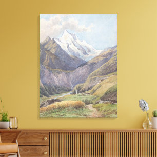 Das Mölltal mit dem Großglockner - Carl Lafite Canvastryck
