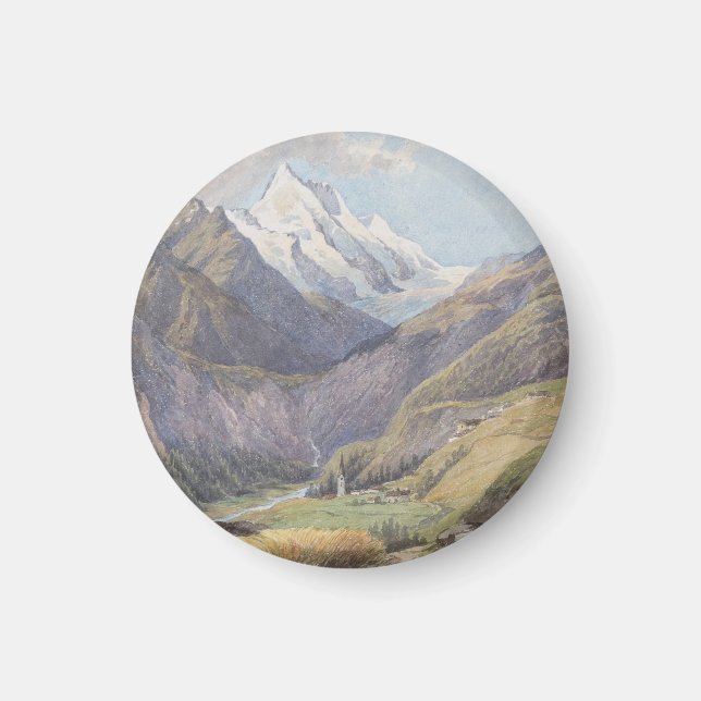 Das Mölltal mit dem Großglockner - Carl Lafite Magnet (Framsidan)