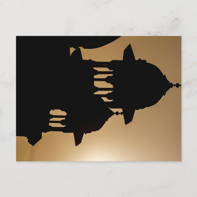 Das Taj Mahal in Indien Vykort (Framsida)