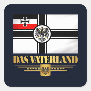 Das Vaterland Fyrkantigt Klistermärke