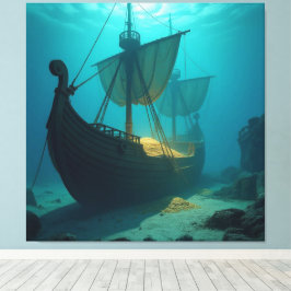  „Das versunkene Gold der Wikinger“   Canvastryck