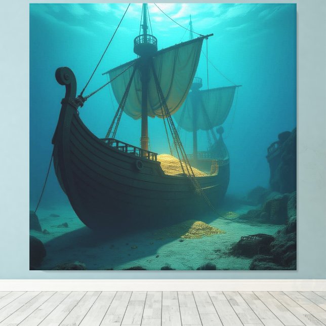   „Das versunkene Gold der Wikinger“   Canvastryck (Insitu (trägolv))