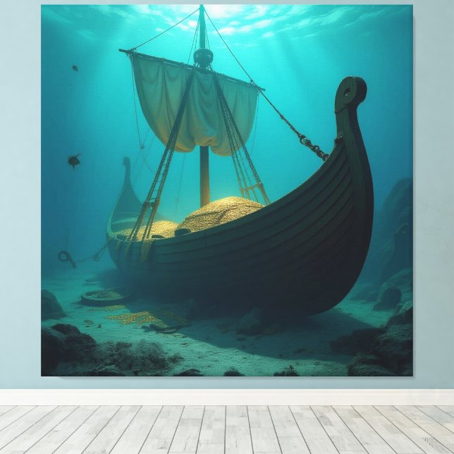   „Das versunkene Gold der Wikinger“   Canvastryck (Insitu (trägolv))