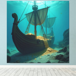   „Das versunkene Gold der Wikinger“   Canvastryck