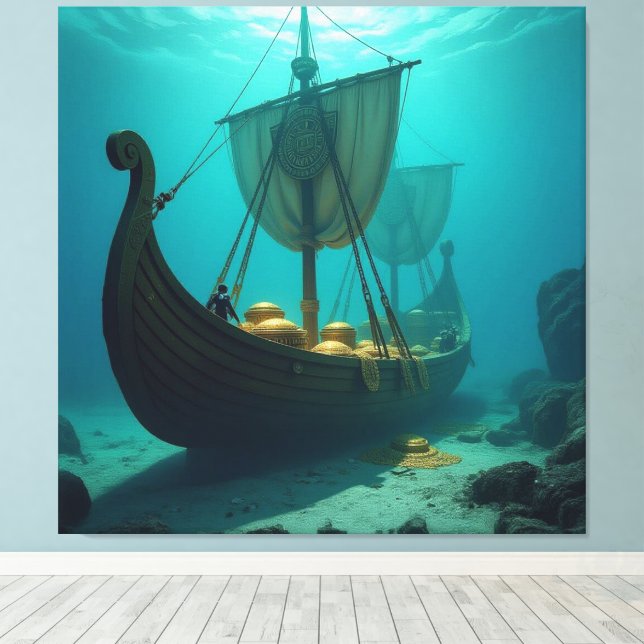   „Das versunkene Gold der Wikinger“   Canvastryck (Insitu (trägolv))