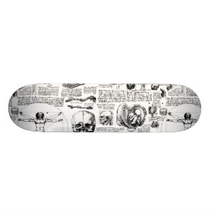 Das Vinci anatomiSketchbook Old School Skateboard Bräda 21,6 Cm