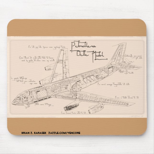 Das Vinci KC-130 Stratotanker Mousepad Musmatta (Framsidan)