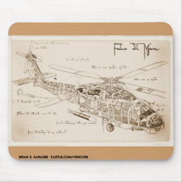 Das Vinci MH-60 Seahawk Mousepad Musmatta