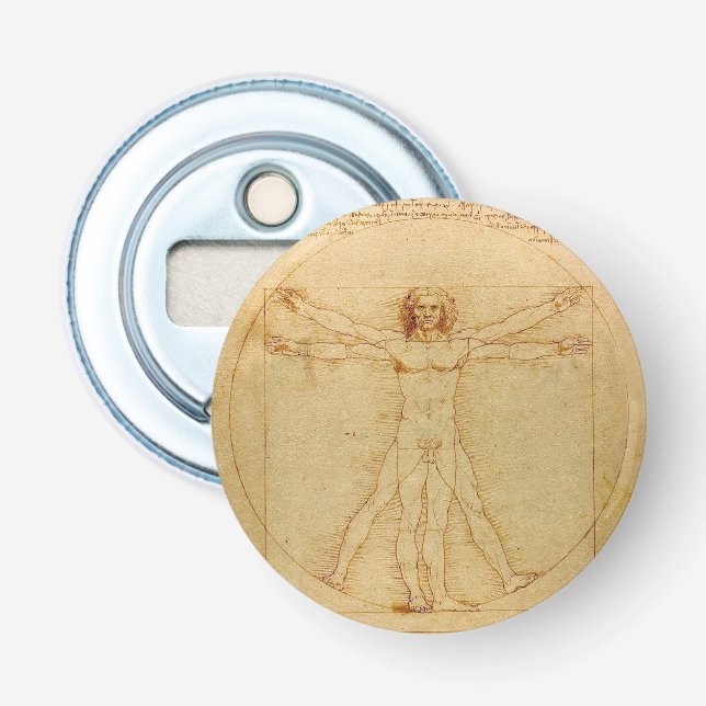 Das Vinci Vitruvian man Flasköppnare (Framsidan)