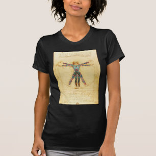 Das Vinci Vitruvian man med tatueringar Tröja