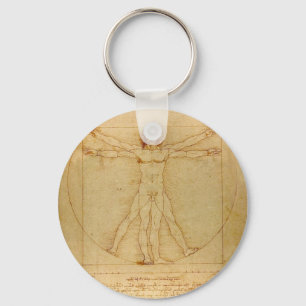 Das Vinci Vitruvian man Nyckelring