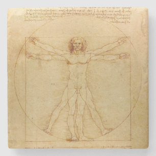 Das Vinci Vitruvian man Stenunderlägg