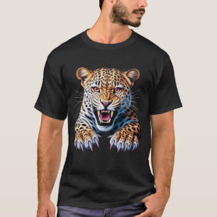 DASCC Jaguar Grafisk Vild Rydande Panter T Shirt