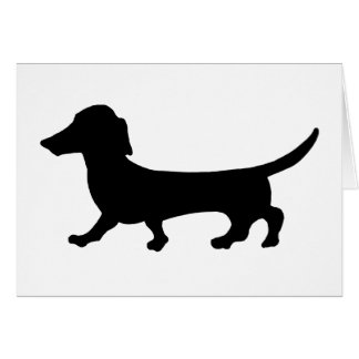 Daschund Greating kort