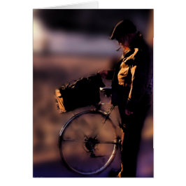 Daschund i Basket Hälsningskort