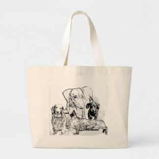 Daschund Jumbo Tygkasse