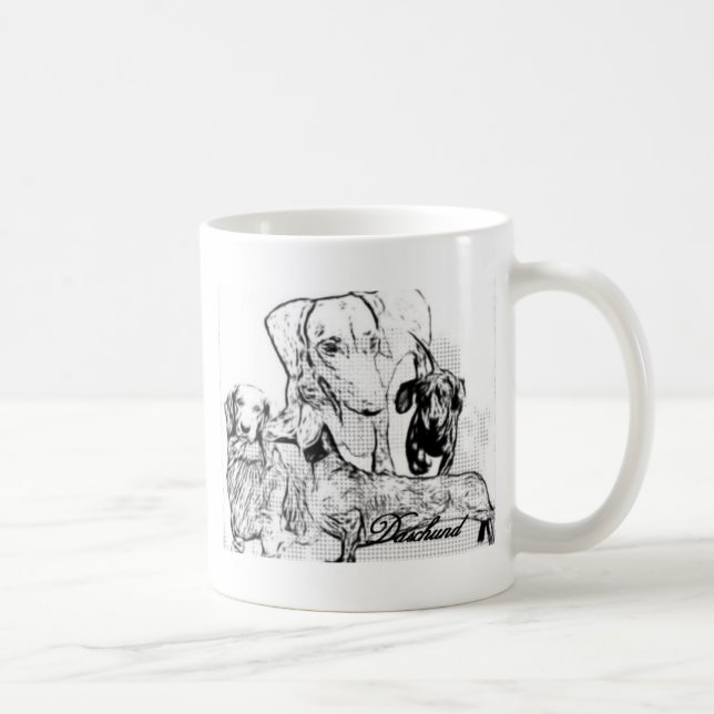 Daschund Kaffemugg (Höger)